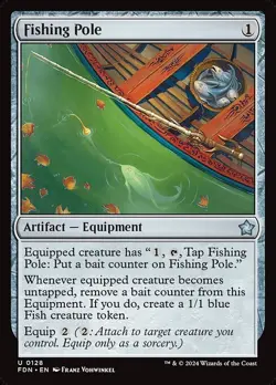 Fishing Pole x1 1x FOIL Foundations NM MTG - Image 1
