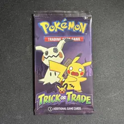 NEW SEALED PACK Pokemon TCG Trick or Trade 2023 Halloween Booster Pack - Image 1