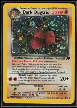Pokemon TCG Dark Dugtrio (6) #06/82 Team Rocket - Image 1
