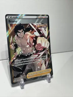 Bruno Sword & Shield Battle Styles 158/163 Holo Full Art Pokemon TCG (NM) - Image 3