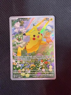 Pikachu SVP 088 Black Star Promo Scarlet & Violet Full Art Holo Pokemon TCG NM - Image 1