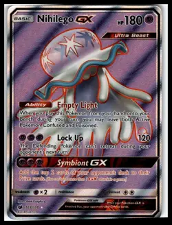 Nihilego GX Full Art 103/111 Crimson Invasion Pokemon NM - Image 1