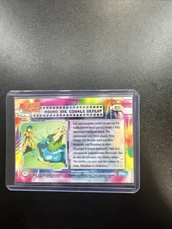 Pokemon TCG Round One Equals Defeat HOLO FOIL Pokemon Topps Mewtwo Strikes 26 - Image 2