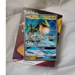 Rayquaza GX Ultra Rare Holo 180 HP 109/168 Celestial Storm Pokemon TCG - Image 1