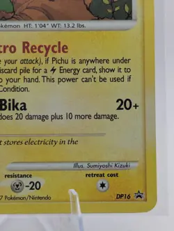 Pikachu Pokemon Diamond & Pearl Black Star Promo #DP16 2007 - Image 5