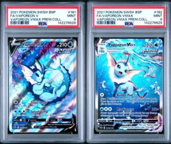 SEQUENTIAL PSA 9 VAPOREON V SWSH181 VMAX SWSH182 BLACK STAR PROMO POKEMON MINT - Image 1