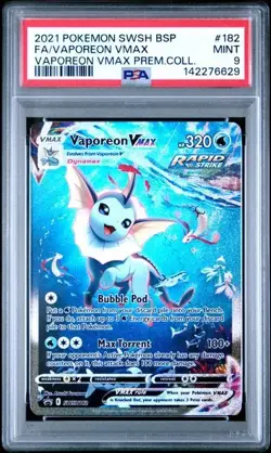 SEQUENTIAL PSA 9 VAPOREON V SWSH181 VMAX SWSH182 BLACK STAR PROMO POKEMON MINT - Image 4