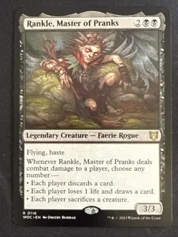 1x Rankle, Master of Pranks (0116) Commander: Wilds of Eldraine LP MTG Magic x1 - Image 1