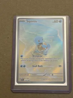 Pokemon Squirtle 170/165 Scarlet & Violet 151 Illustration Rare Holo English - Image 1