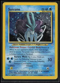 Pokemon TCG Suicune (14) #14/64 Neo Revelation - Image 1