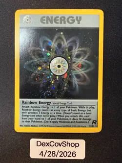 Pokemon TCG Rainbow Energy (17) Unlimited Holo Rare Team Rocket 17/82 - Image 1