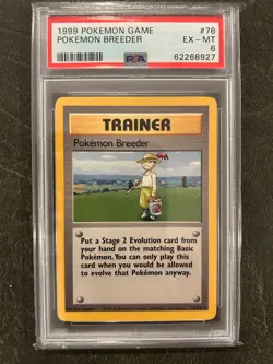 1999 Pokemon Game #76 Pokemon Breeder PSA 6 EX-MT - Image 1