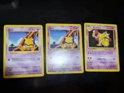 Abra And Kadabra Lot - Shadowless Base Set - WoTC Pokemon Cards -Played - Image 1