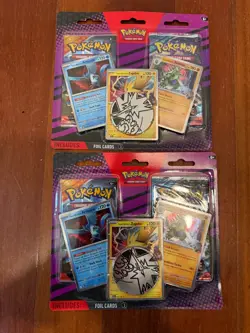 TWO (2) Pokemon 2-Pack Blister (4 Packs)-Team Rocket's Articuno,Zapdos,Tyranitar - Image 1