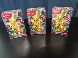 New Sealed Pokemon: Ascended Heroes Lot - 3 Booster Bundles - Image 1