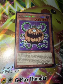 Yugioh! 1x Pumpking the King of Ghosts MZMU-EN061 Secret Rare 1st Ed NM - Image 1