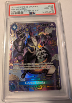 2024 One Piece Op08-Two Legends Gecko Moria Special Alternate Art PSA 10 #004 - Image 1