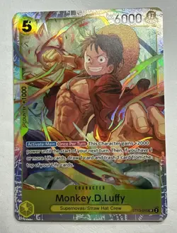 Monkey.D.Luffy ST10-006 SR, textured foil, 1st edition ENG, phima, tag gum gum - Image 1