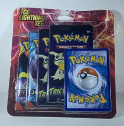 Pokemon TCG Lightning Set 4 Packs + 1 Bonus Card! Brand New/Sealed! ⚡ - Image 1