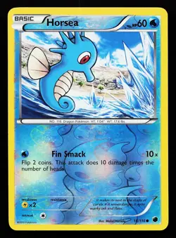 Horsea 18/116 Reverse Holo Common Plasma Freeze Pokemon Card - Image 1