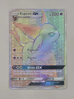Pokemon TCG Sun and Moon - Espeon GX card 152/149 (Secret Rare Holo) - Image 1