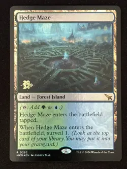 1x MTG Hedge Maze (Foil) - Prerelease Cards (PRE) (MKM) #262 - Magic - Image 1