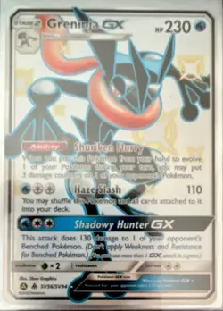 Pokemon Greninja GX SV56/SV94 Hidden Fates Shiny Vault Full Art Holo Card - Image 2
