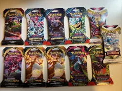 11 Pokemon Card Booster Packs TCG Sealed Packs - Image 1
