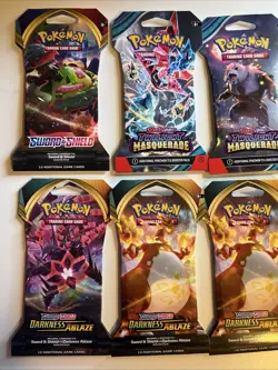 11 Pokemon Card Booster Packs TCG Sealed Packs - Image 2