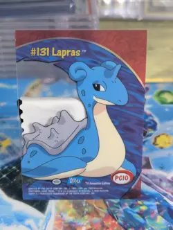 Lapras RARE NM clear card Pokemon (Topps Tv Animation) series 3 #PC10 #131🔥 - Image 2