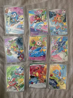 Pokemon First Partner Illustration Collection Promos FULL SET 9x Cards Near Mint - Image 1