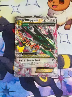 M Rayquaza EX 76/108 Celebrations: Classic Collection Pokemon NM Card - Image 1