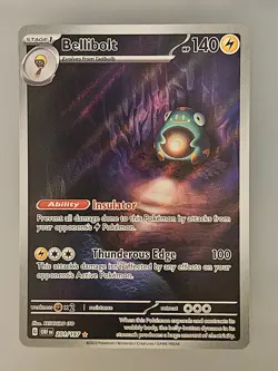 Pokemon TCG Bellibolt 201/197 Obsidian Flames Holo Illustration Rare Card - Image 1