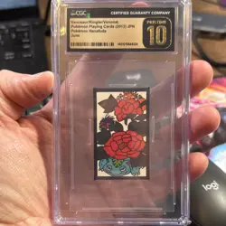 Venusaur/Kingler/Venonat Pokemon Playing Cards 2013 Hanafuda CGC Pristine 10 - Image 1