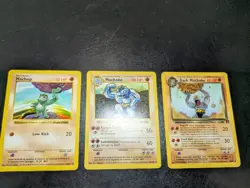 Machop And Dark Machoke Lot - Base Set unlimited; Team Rocket - WoTC Pokemon - Image 1