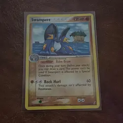 Pokemon Swampert EX Crystal Guardians Holo Card 27/100 English - Image 1