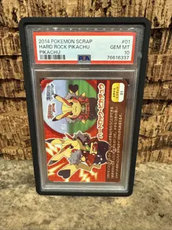 PSA 10 Hard Rock Pikachu/Pokemon Scrap/Okigae Pikachu 2014 Star 01 Pokeka Pok - Image 1