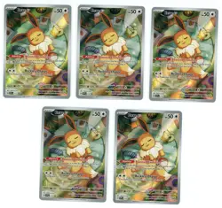 (5) 2025 Pokemon Prismatic Evolutions PROMO ETB EEVEE FULL ART HOLO 173! LOT - Image 1