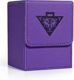 Card Deck Box for MTG Yugioh TCG, Card Storage Box with Dividers Holds 100+ Slee - Image 1