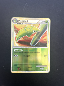Metapod 46/123 Heartgold & Soulsilver Reverse Holo - Pokemon Trading Card - Image 1