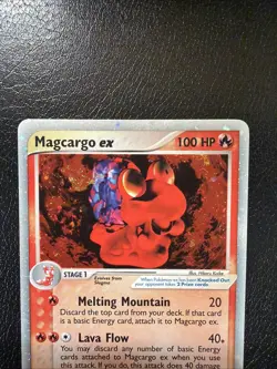 Magcargo ex 95/97 Dragon Holo Ultra Rare Pokemon TCG With Swirl🌀 HP/DMG - Image 3