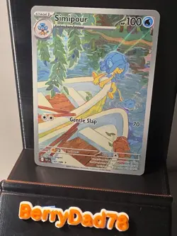 Simipour 102/086 Black Bolt Illustration Rare Pokemon TCG NM - Image 1