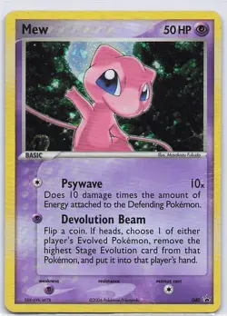 Mew #040 Nintendo Black Star Holo Promo Pokemon 2006 - Image 2