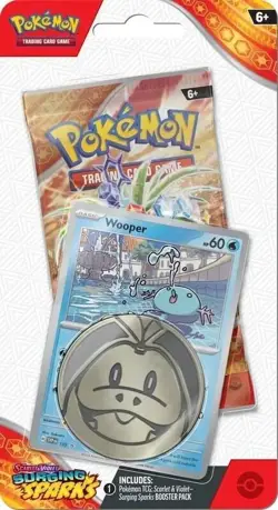 Pokemon TCG: Surging Sparks Single Pack Blister [Wooper] - SEALED - Image 1