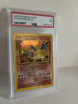 1999 Pokemon Base Set Charizard #4/102 Holo Rare PSA 7 NM - Image 2