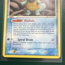 Pokemon Ditto (Squirtle) 64/113 Common EX Delta Species 2005 Basic 60 HP - Image 3