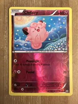 Pokemon TCG Clefairy Generations 50/83 Reverse Holo Common LP - Image 1