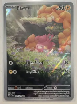 Pokemon Pawmi Illustration Rare Holo SV: Paldean Fates #226/091 - Image 1