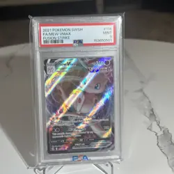Pokemon 2021 SWSH Full Art FA/MEW VMAX Fusion Strike #114/264 PSA 9 - Image 3