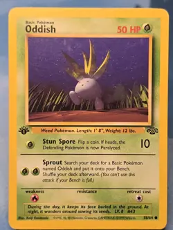 Pokemon Jungle 1st Edition Oddish 58/64 Non Holo - Image 1